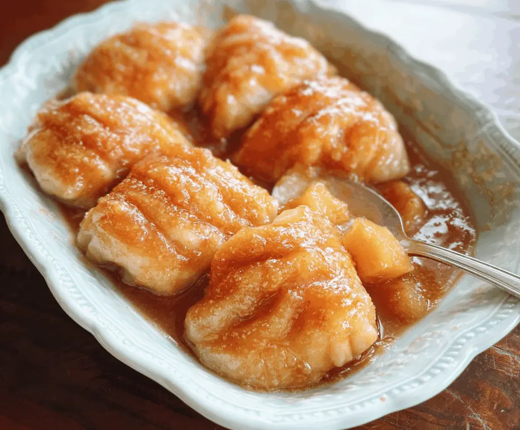 Easy Peach Dumplings Recipe for Dessert