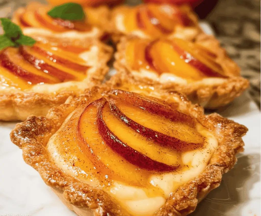 Mini Peach and Cream Cheese Tarts Recipe