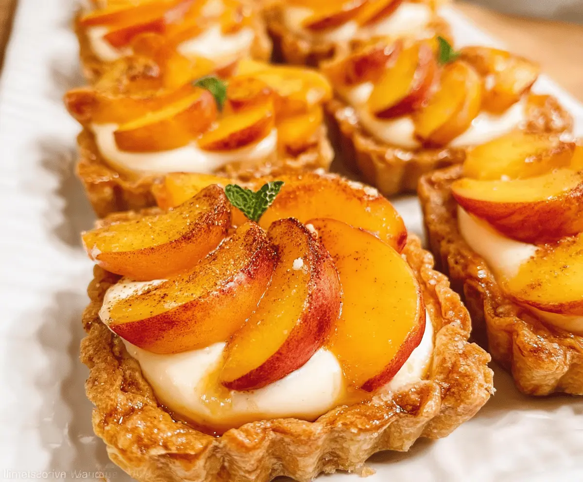 Mini Peach and Cream Cheese Tarts Recipe