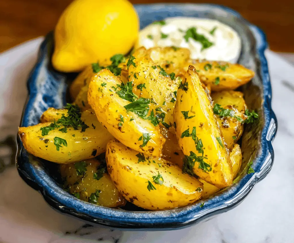 Easy Greek Lemon Potatoes Recipe