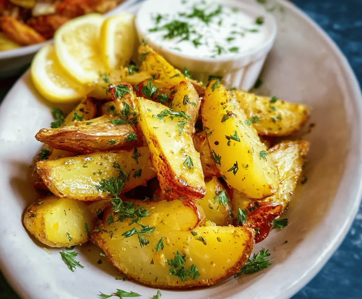 Easy Greek Lemon Potatoes Recipe