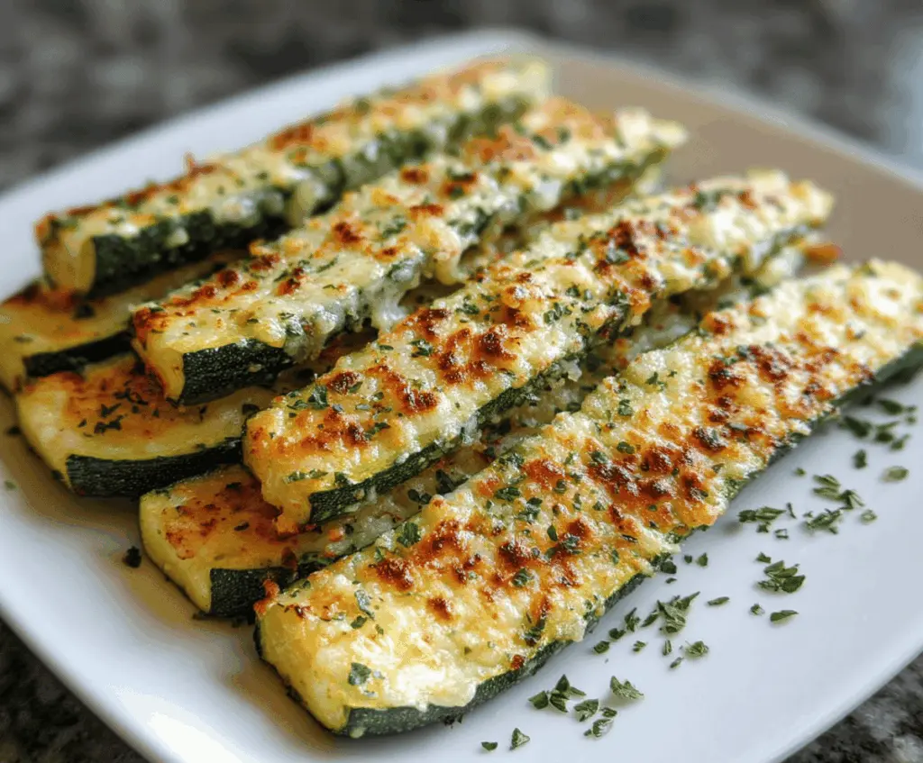 Easy Baked Parmesan Zucchini Recipe