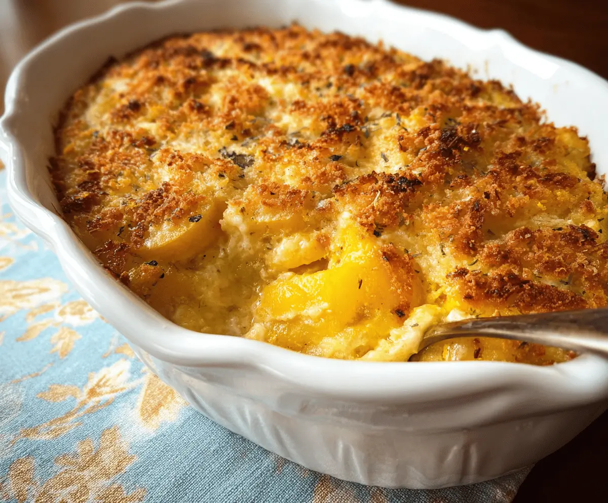 Easy Cheesy Yellow Squash Casserole Recipe