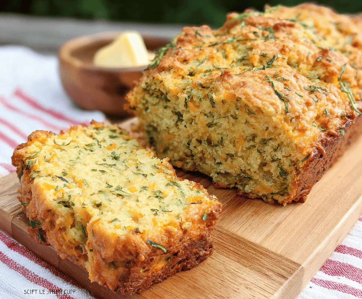 Cheesy Herb and Cheddar Squash Bread Recipe