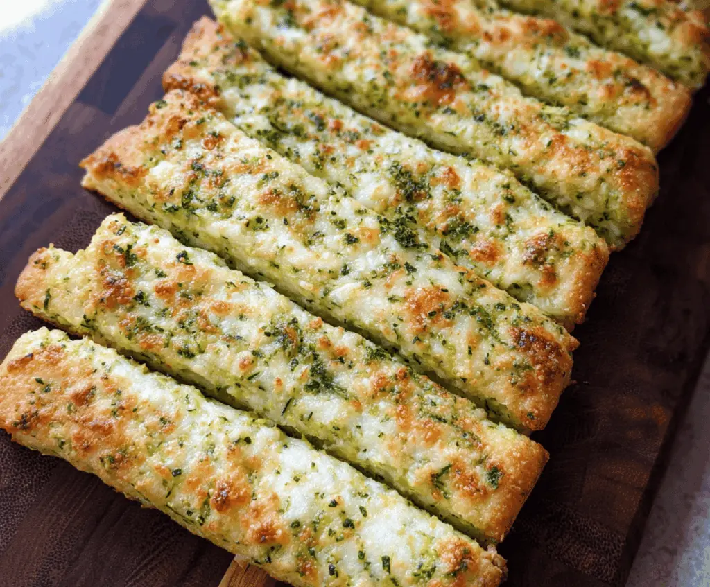 Cheesy Zucchini Breadsticks Recipe