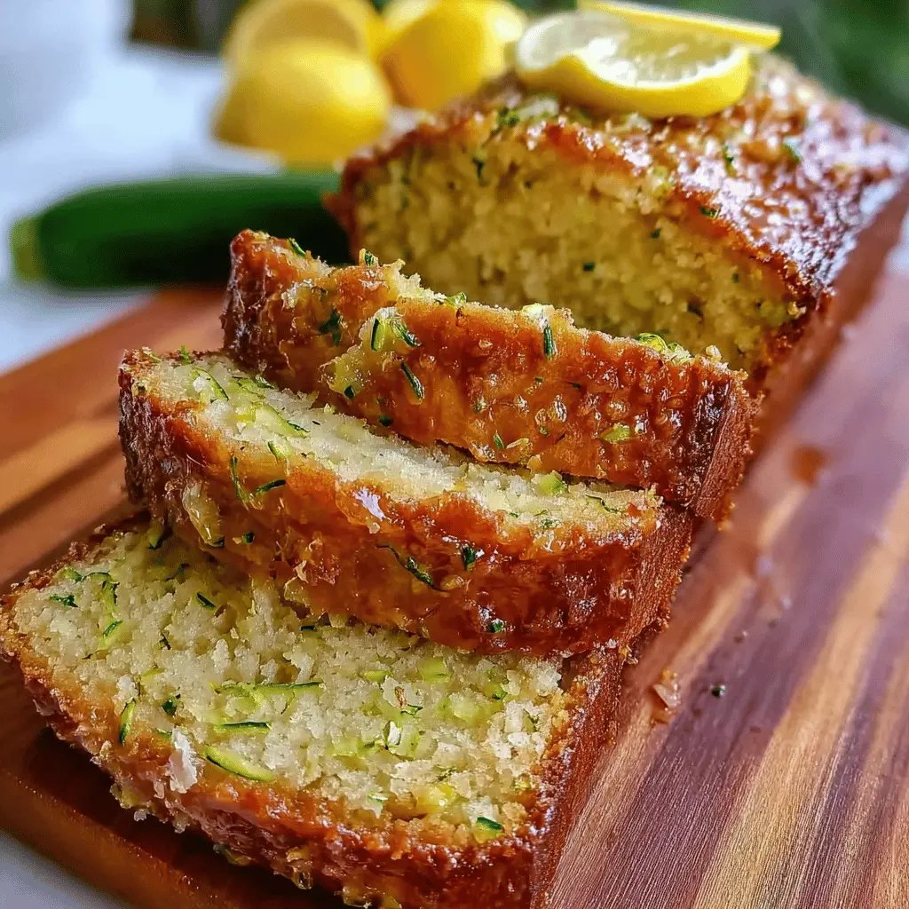 Moist Lemon Zucchini Bread Recipe