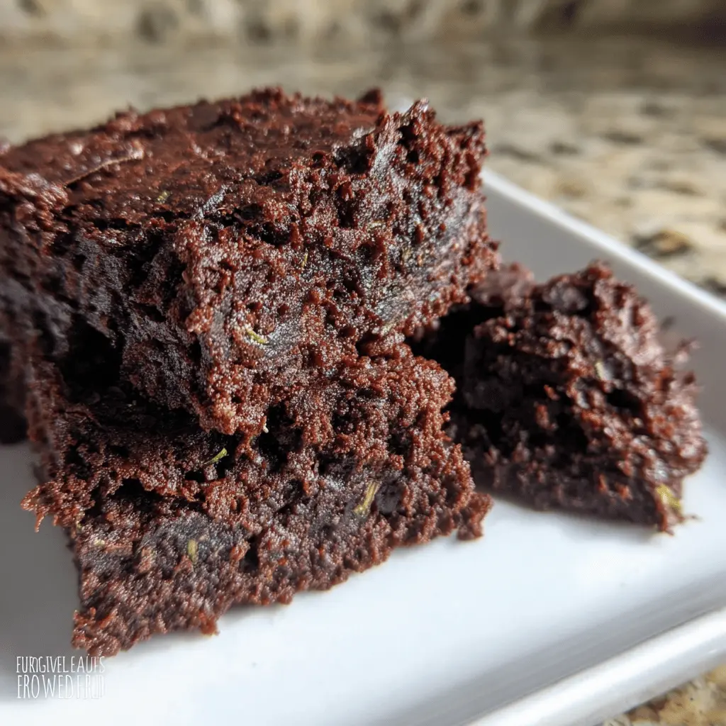 Easy 3-Ingredient Zucchini Brownies Recipe