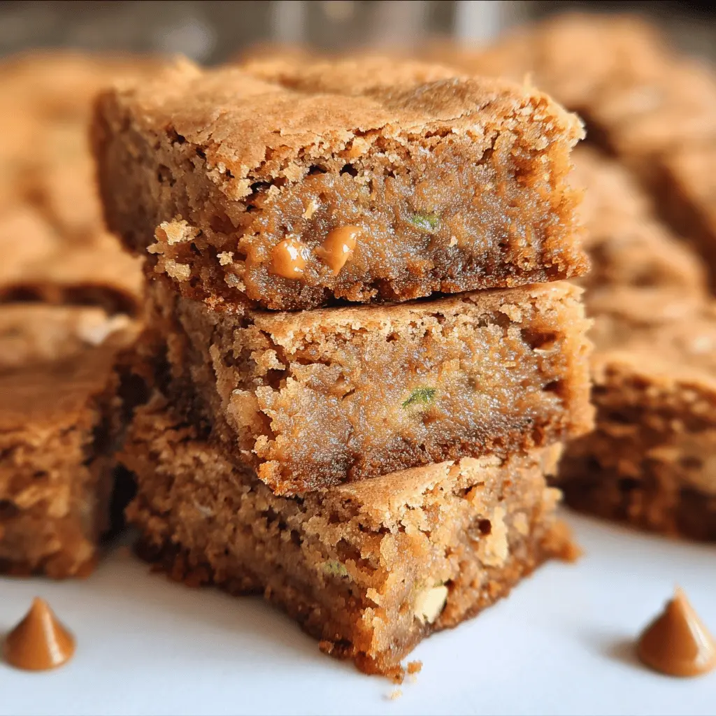 Chewy Butterscotch Zucchini Blondies Recipe