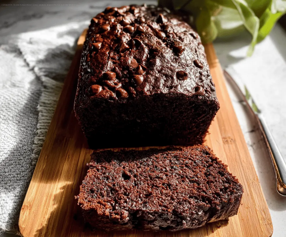 Super Moist Double Chocolate Zucchini Bread Recipe