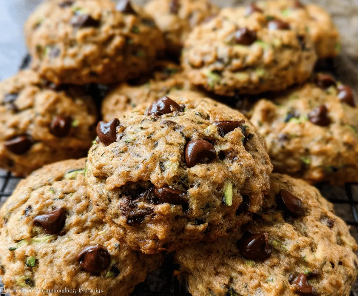 Moist Zucchini Chocolate Chip Cookies Recipe