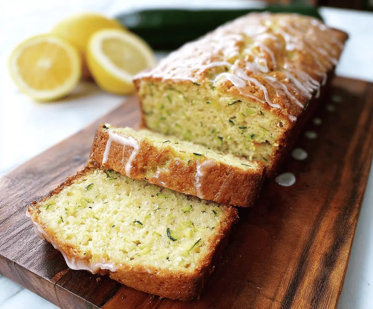 Moist Lemon Zucchini Bread Recipe