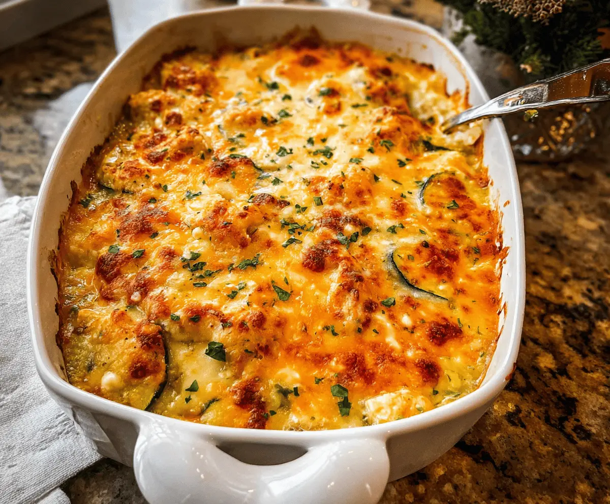 Easy Chicken Zucchini Casserole Recipe for Dinner