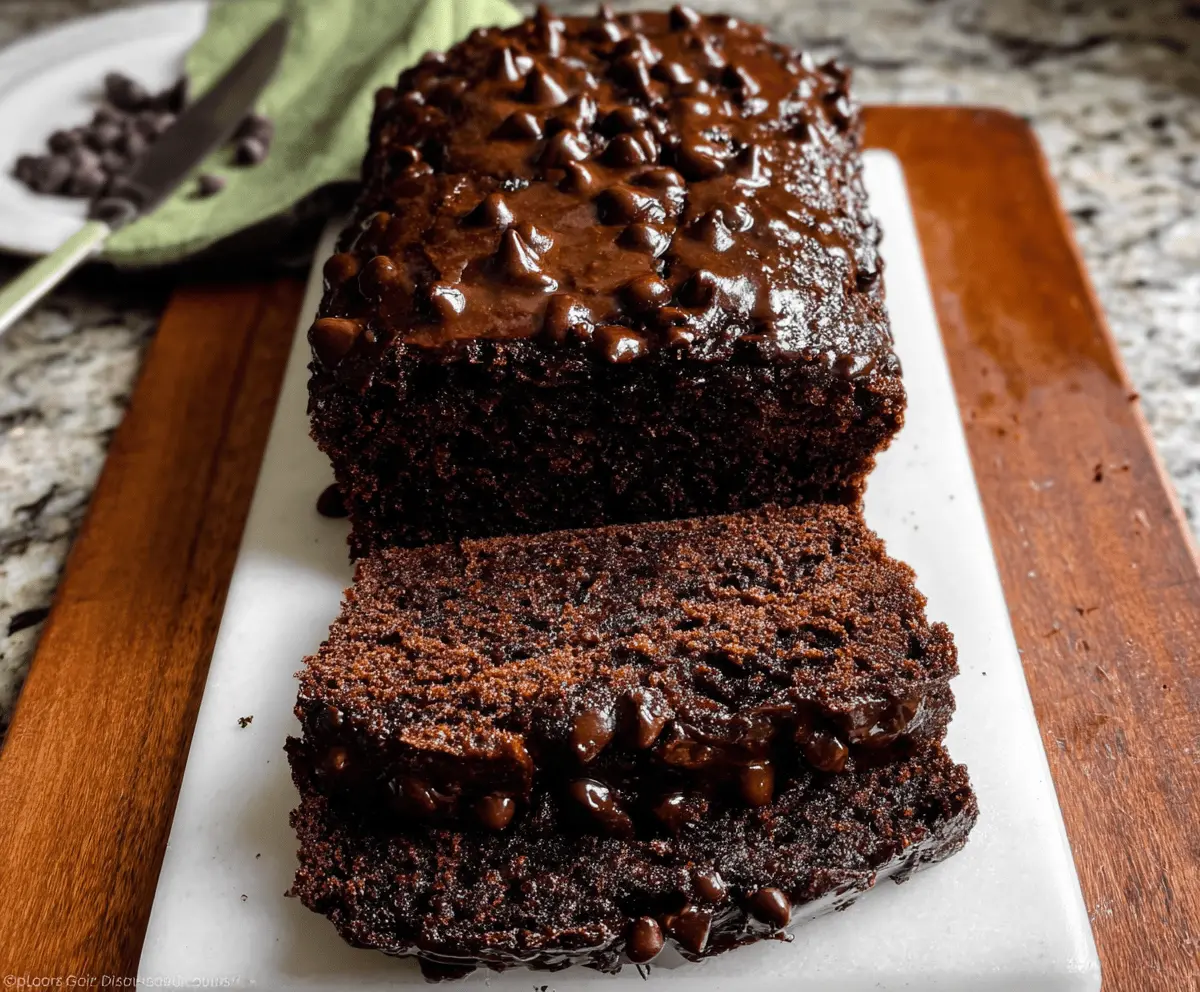 Moist Chocolate Zucchini Bread Recipe