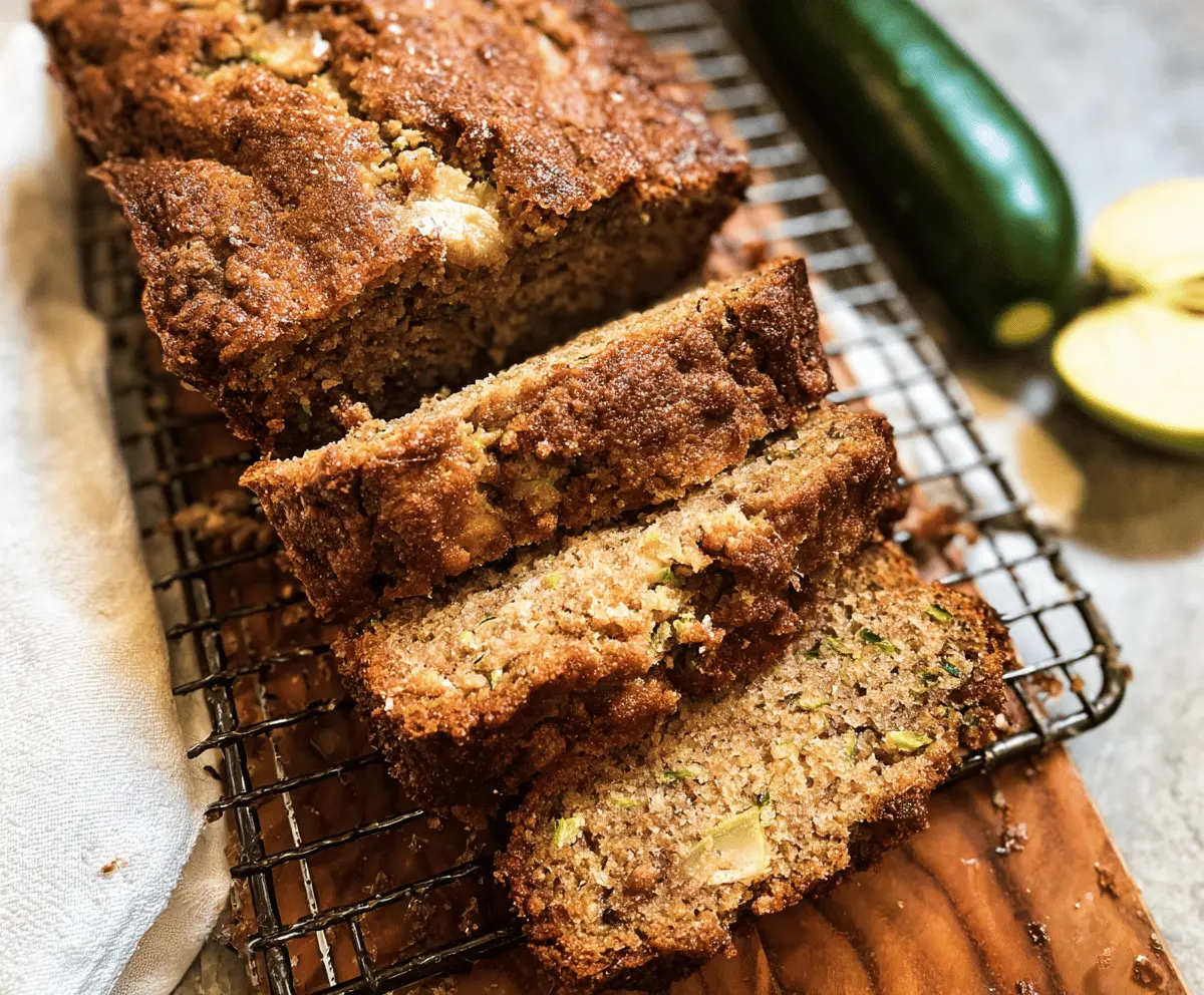 Moist Apple Zucchini Bread Recipe