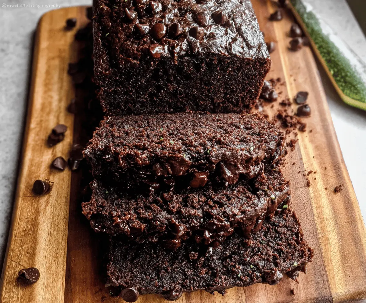 Healthy Chocolate Zucchini Bread Recipe with Less Sugar
