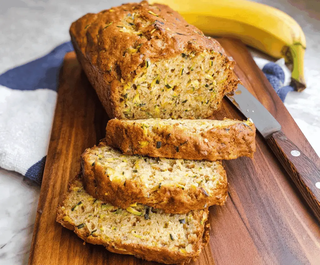 Moist Zucchini Banana Bread Recipe