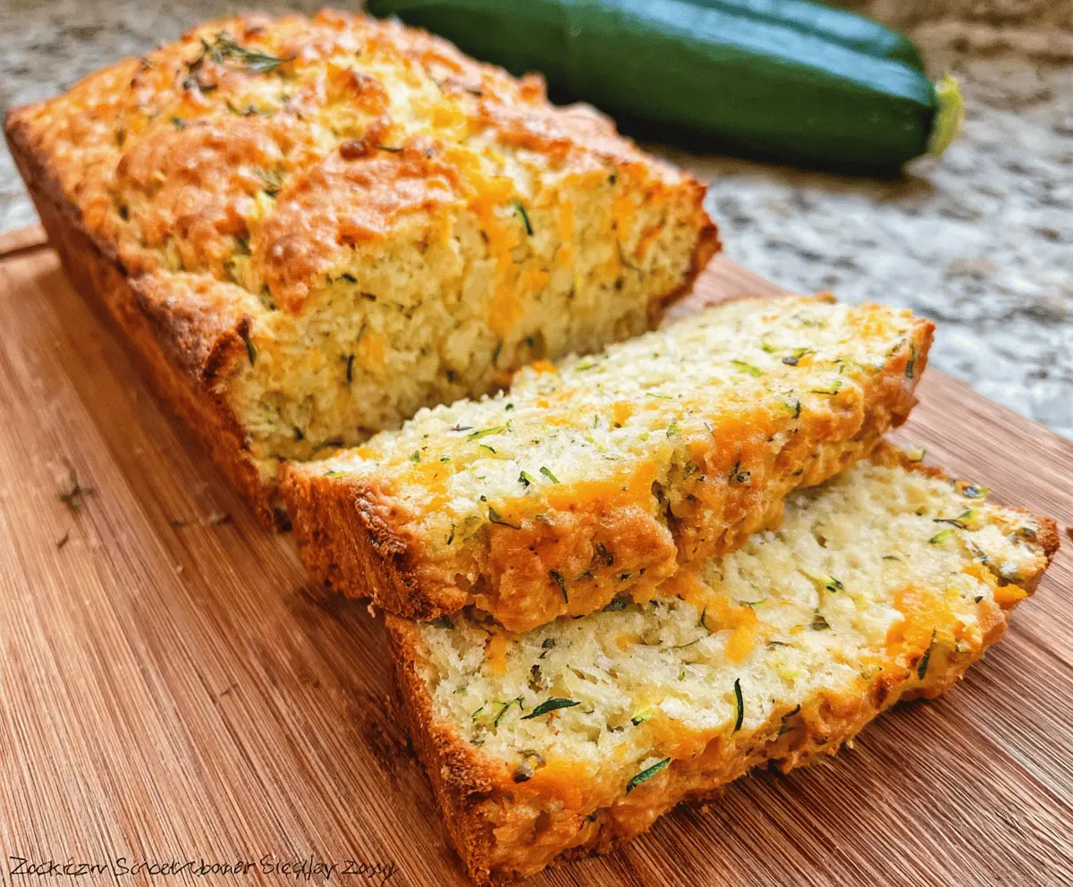 Easy Zucchini Cheddar Herb Beer Bread Recipe