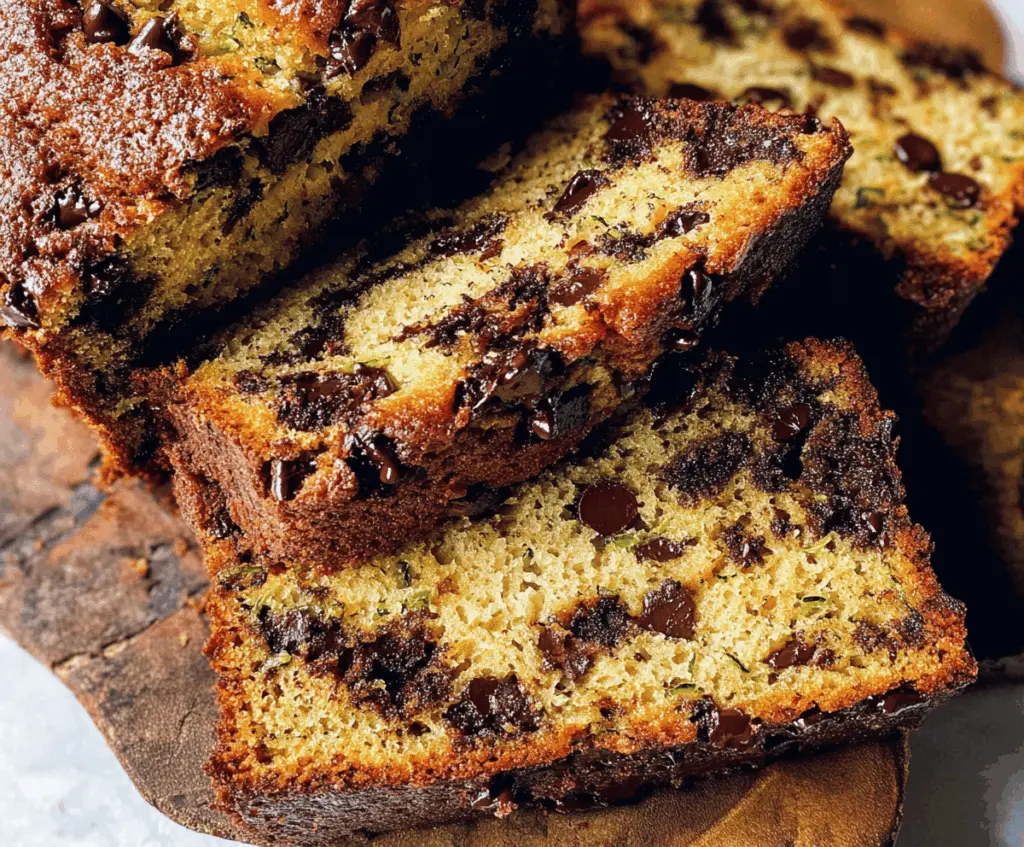 Moist Chocolate Chip Zucchini Bread Recipe