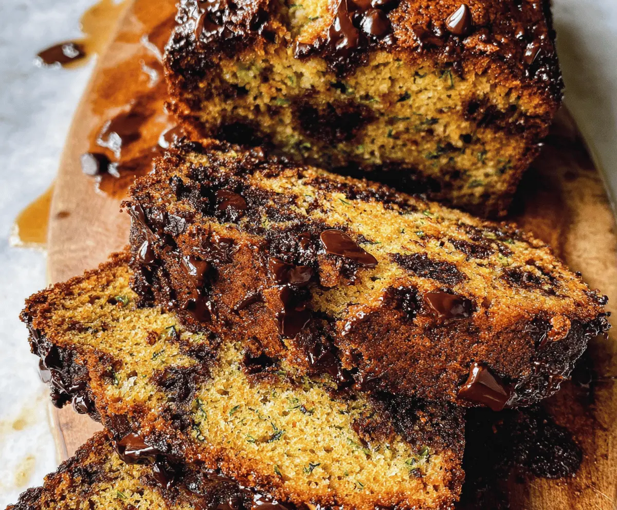 Moist Chocolate Chip Zucchini Bread Recipe