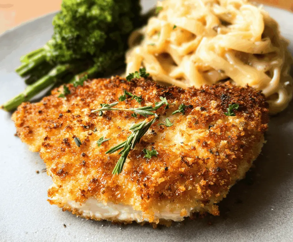 Crispy Parmesan Crusted Chicken Recipe