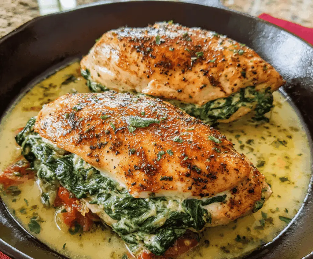 Easy Spinach Stuffed Chicken Breasts Recipe