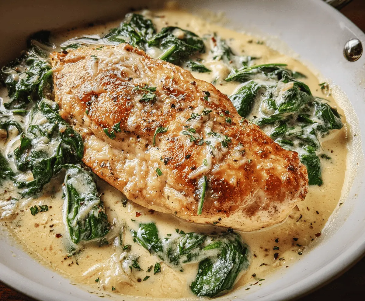 Easy Chicken Florentine Recipe With Creamy Spinach