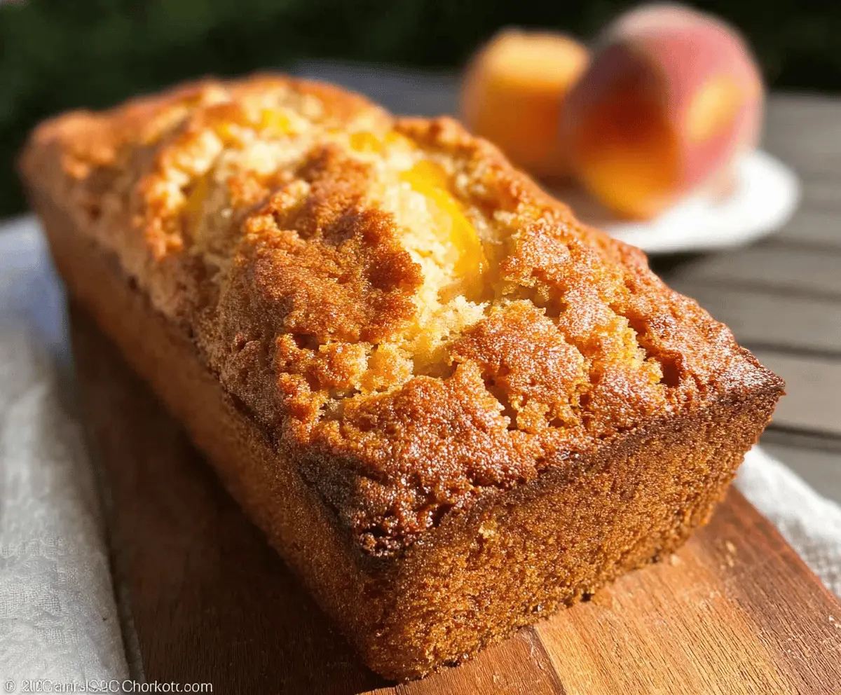 Moist Southern Peach Bread Recipe