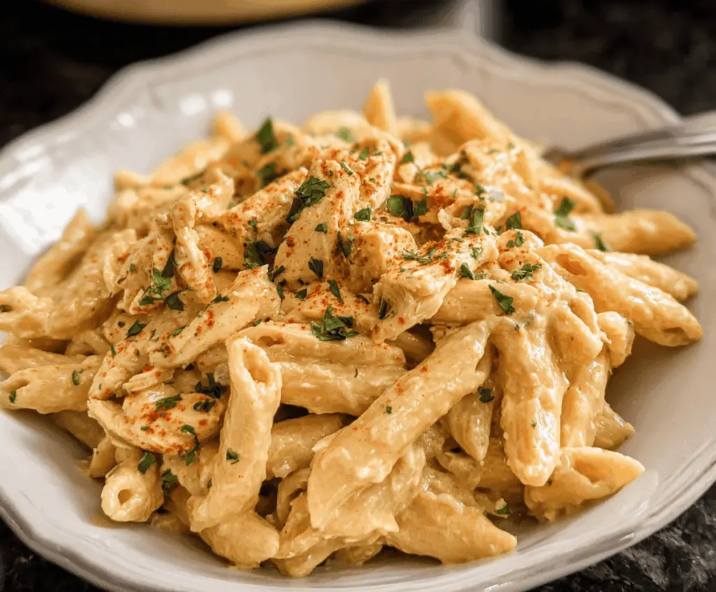 Easy Crock Pot Cajun Chicken Pasta Recipe