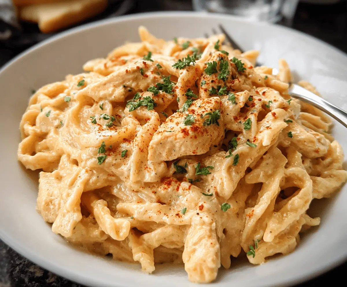 Easy Crock Pot Cajun Chicken Pasta Recipe