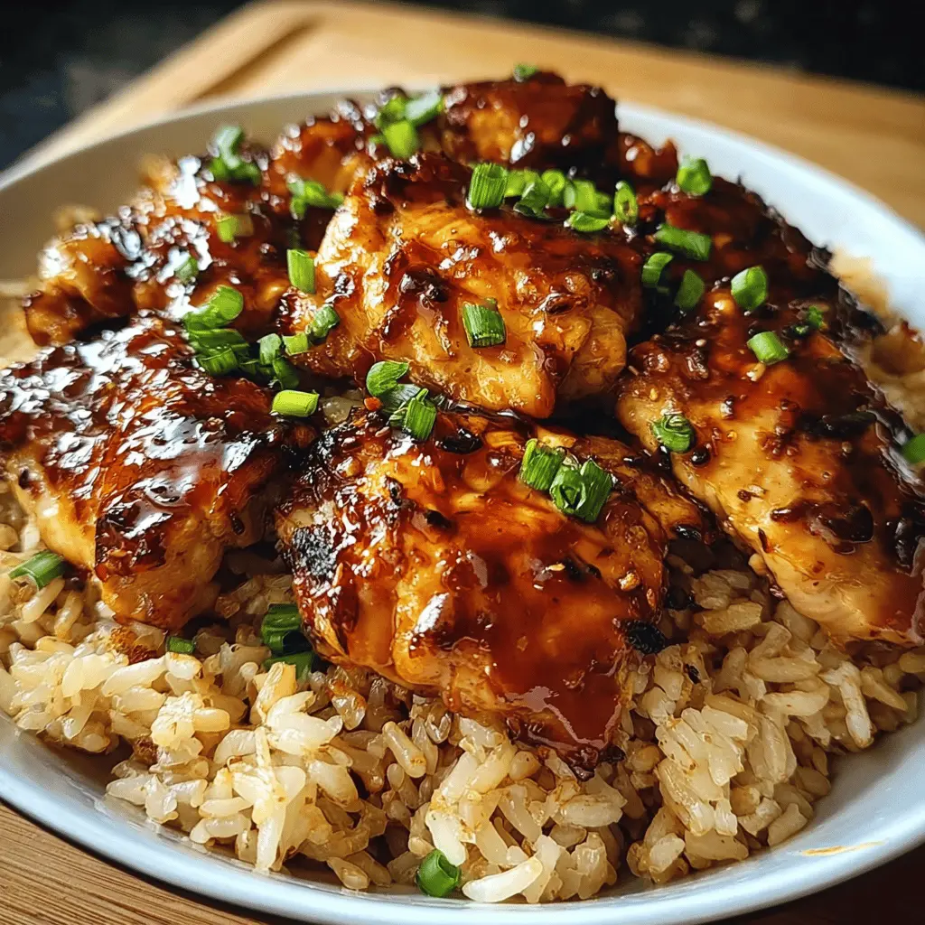 Easy One-Pan Honey BBQ Chicken and Rice