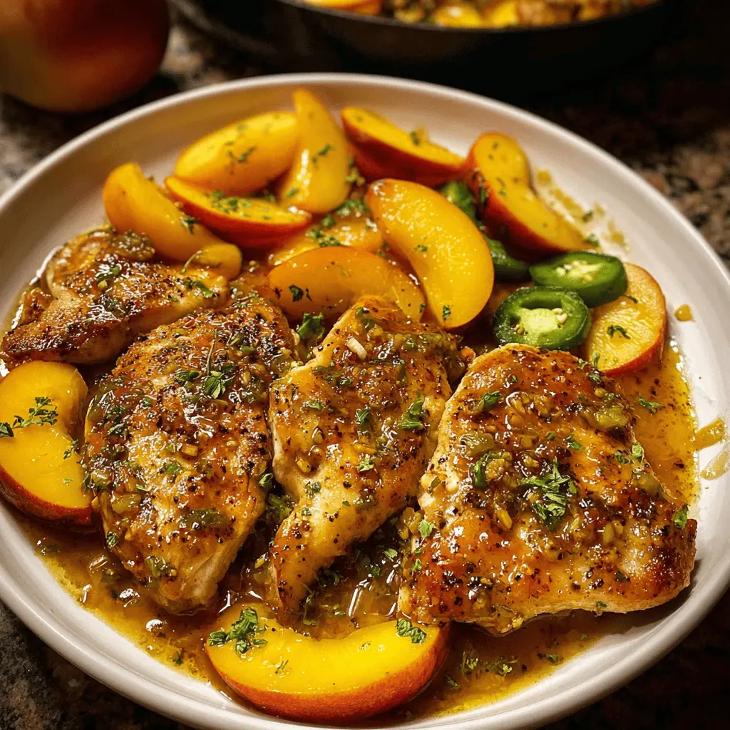 Spicy Jalapeno Peach Chicken Recipe
