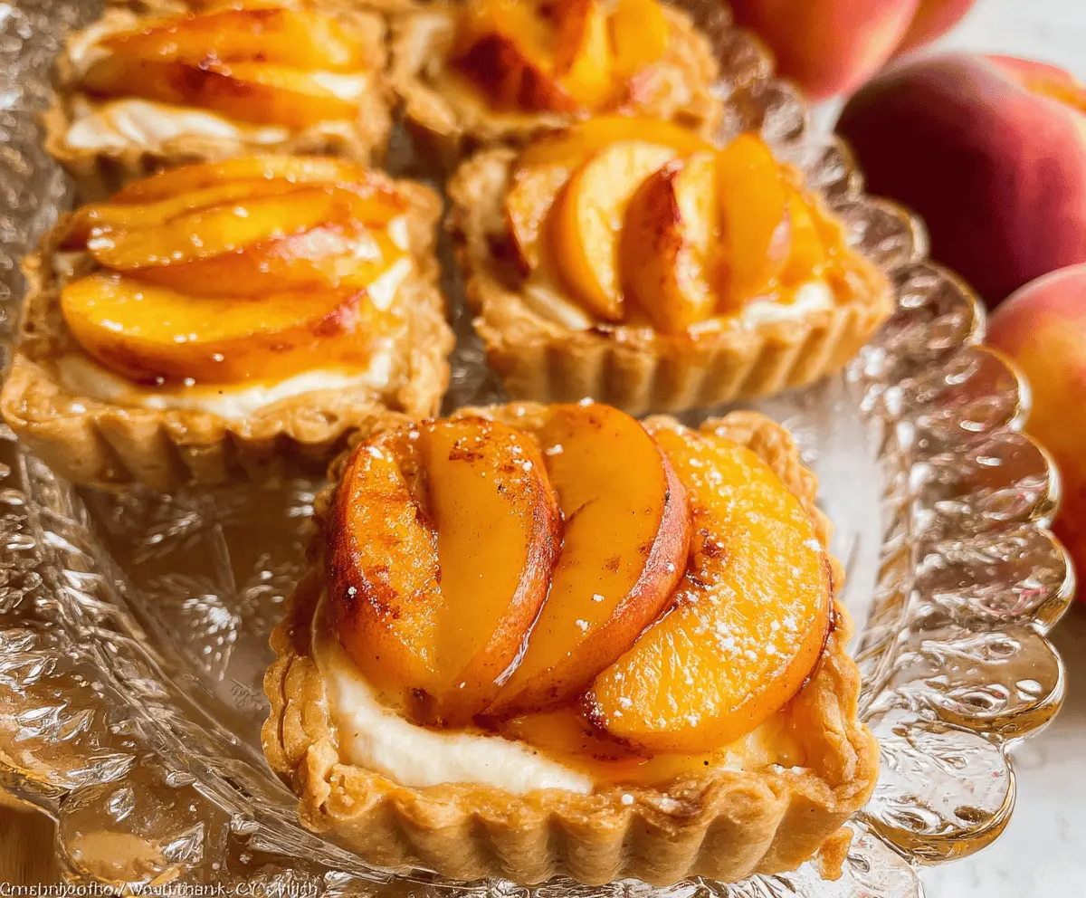 Mini Peach and Cream Cheese Tarts Recipe