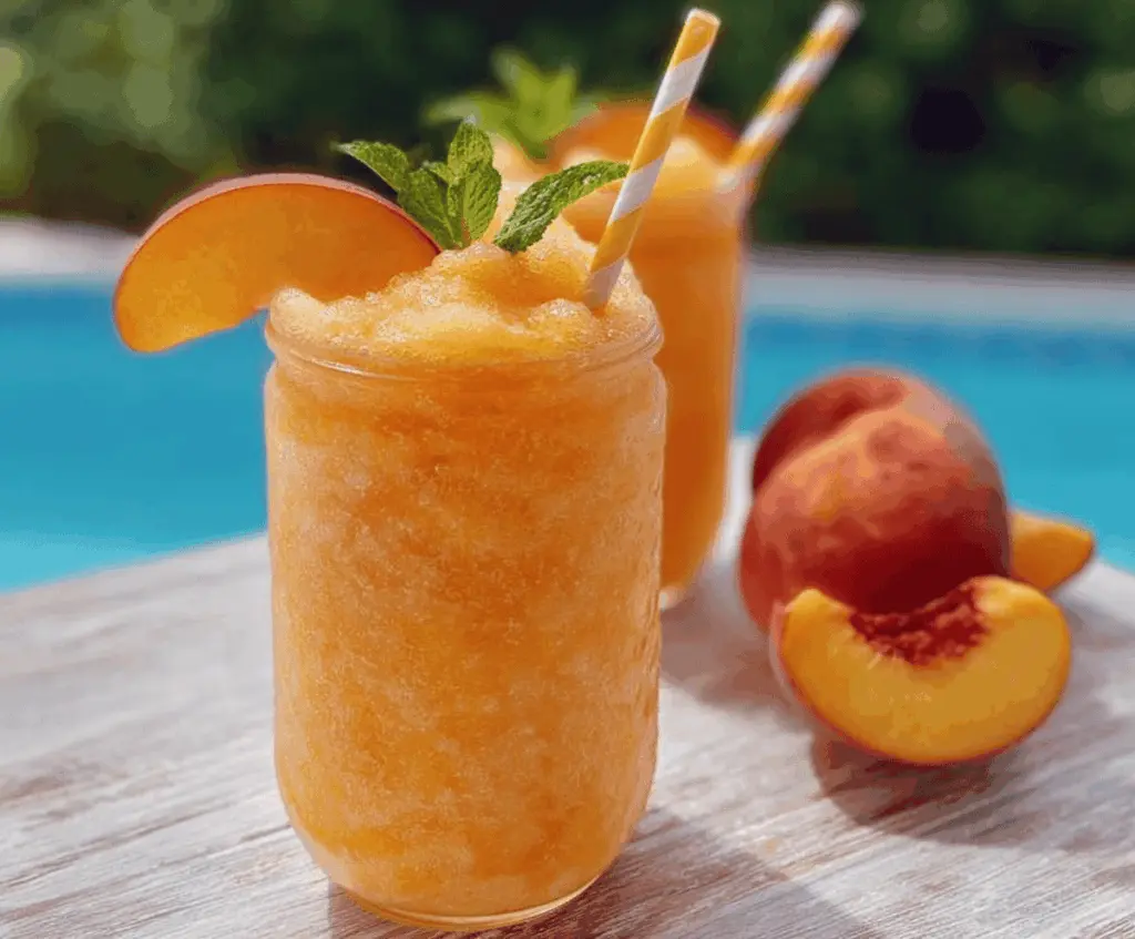 Refreshing Peach Lemonade Slush Recipe