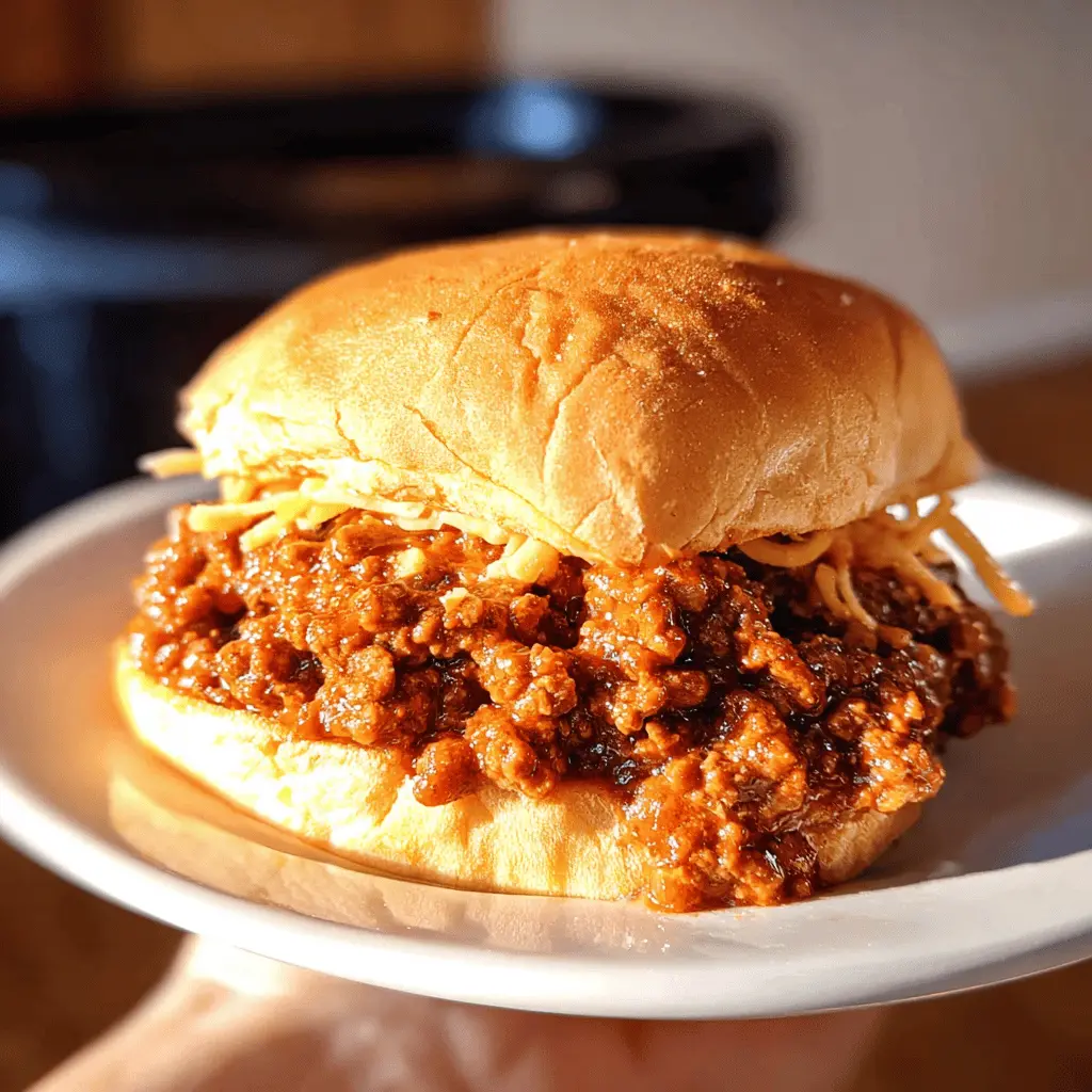 Easy Slow Cooker Sloppy Joes Recipe