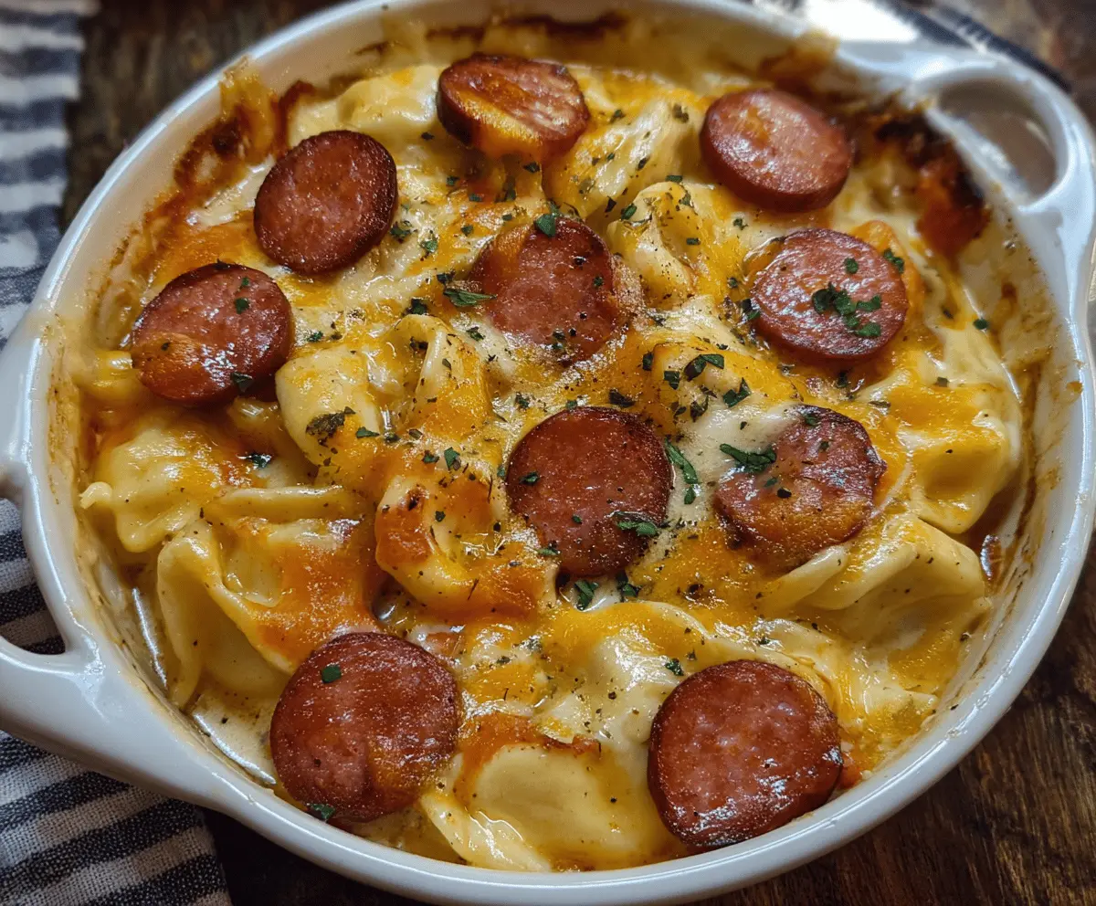 Easy Crockpot Pierogi Casserole With Kielbasa
