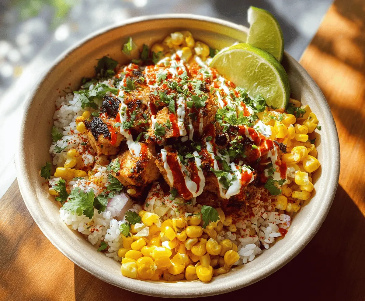 Easy Street Corn Chicken Rice Bowl Recipe