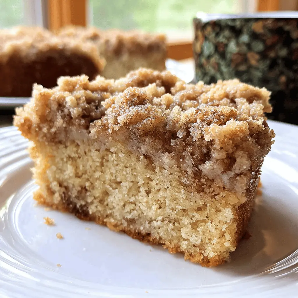 Easy Banana Crumb Coffee Cake with Streusel Topping