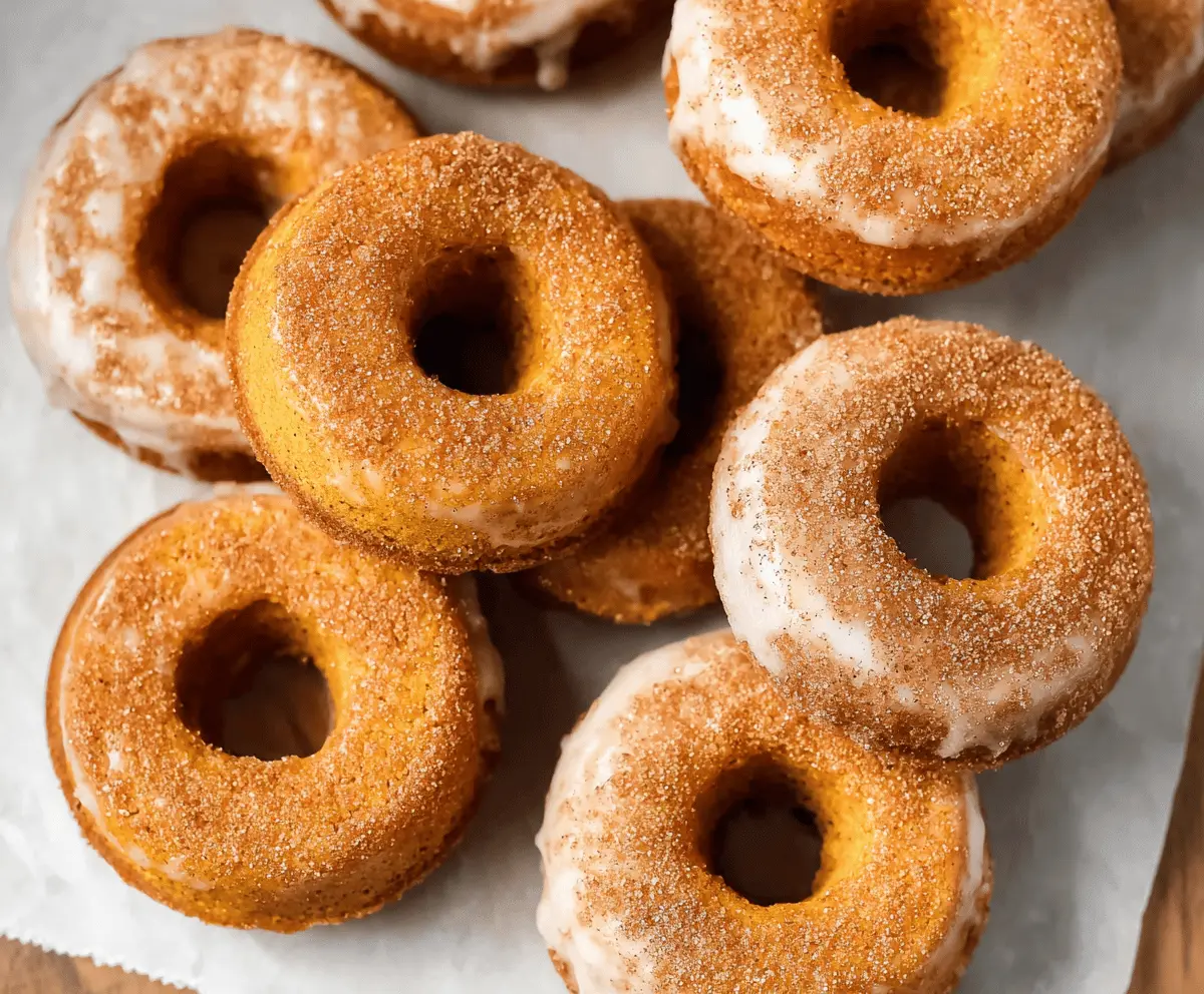 Baked Pumpkin Cake Donuts