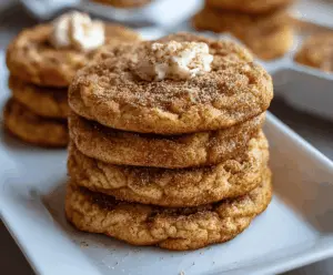 Delicious homemade Chewy French Toast Cookies with golden-brown edges and a soft, gooey center, perfect for breakfast or snacking.