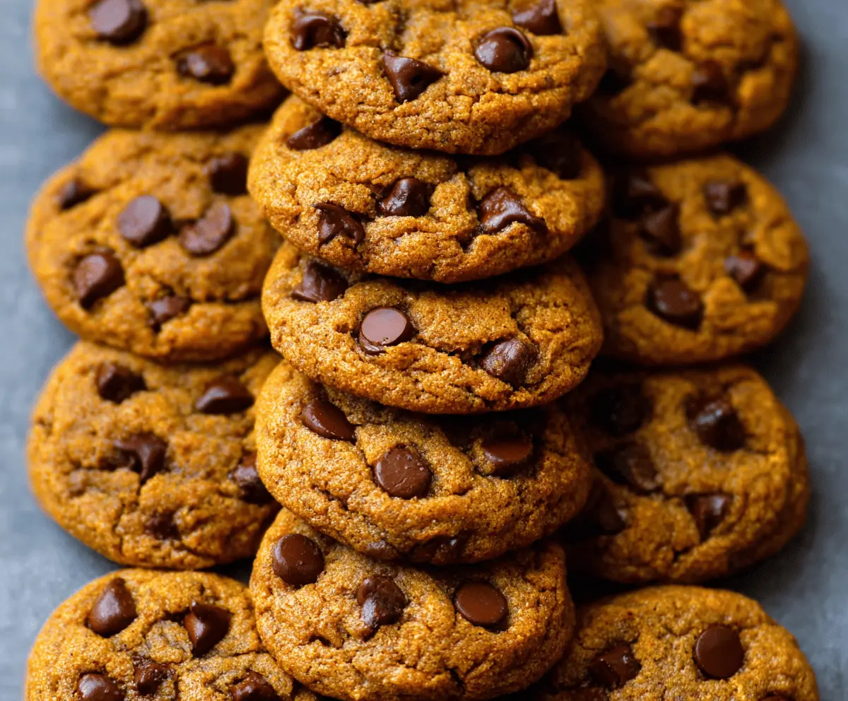 Chewy Pumpkin Chocolate Chip Cookies