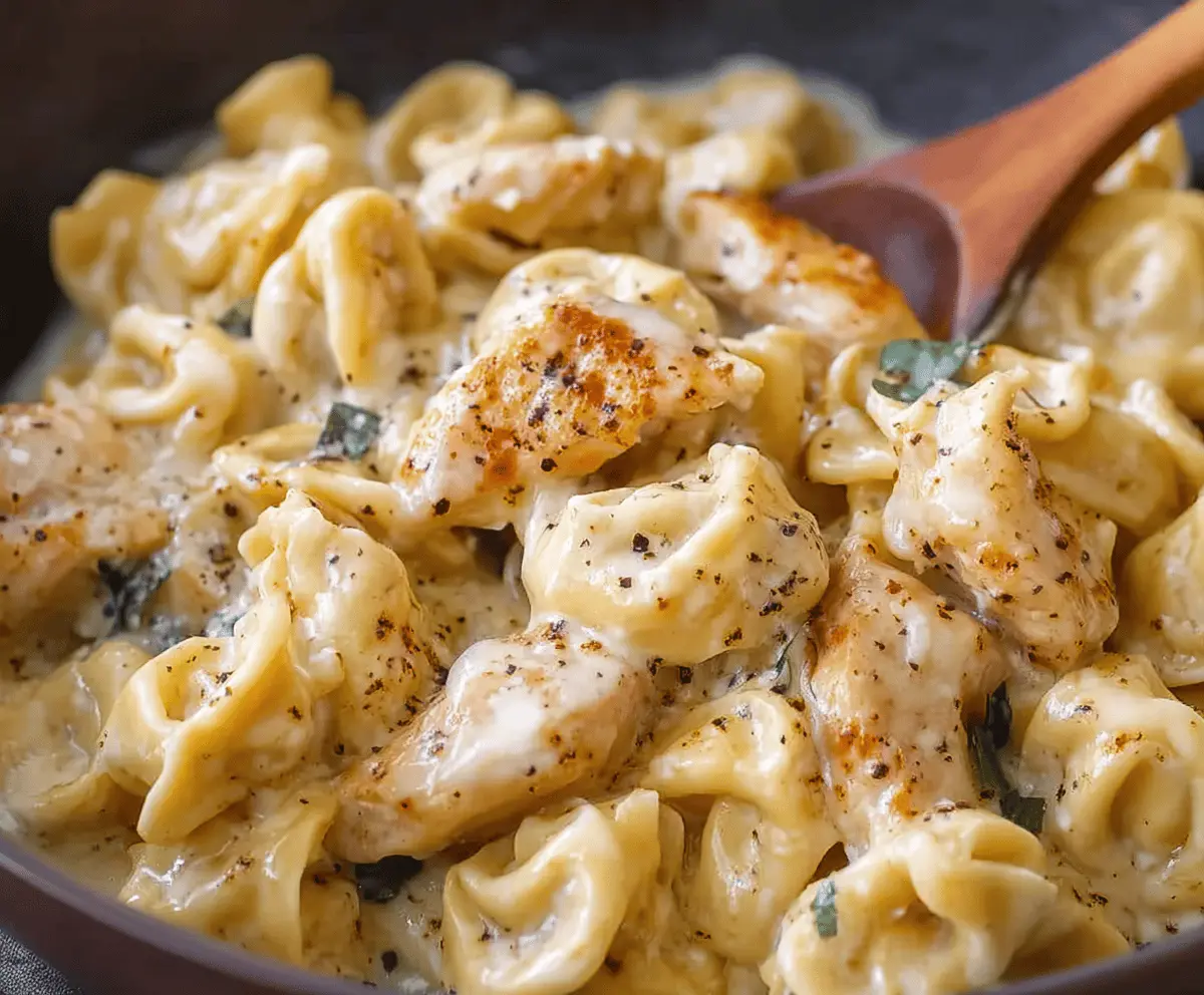 Garlic Parmesan Chicken Tortellini