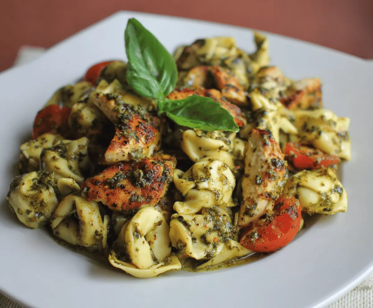 Pesto Chicken Tortellini