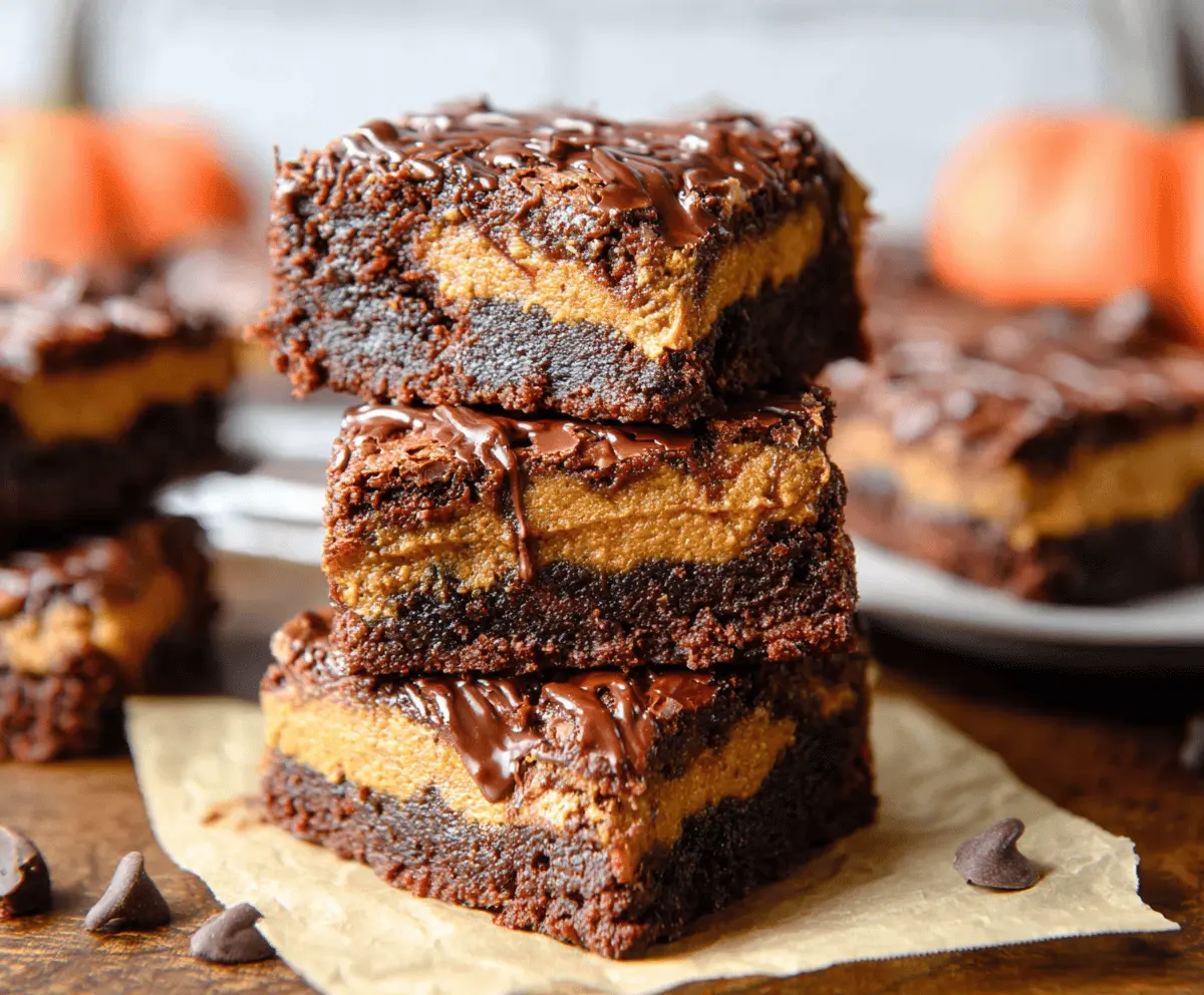 Pumpkin Brownies