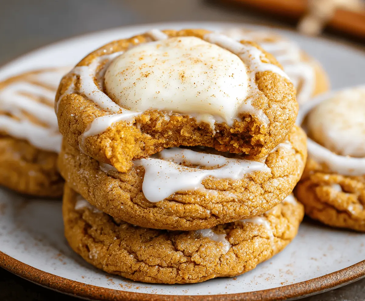 Pumpkin Cheesecake Cookies
