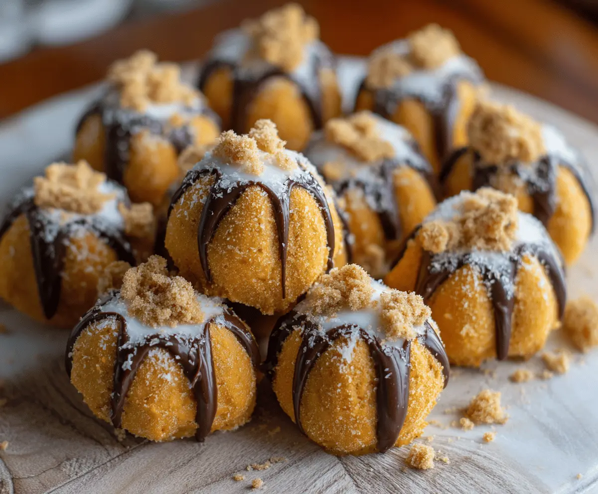 Pumpkin Cheesecake Truffles