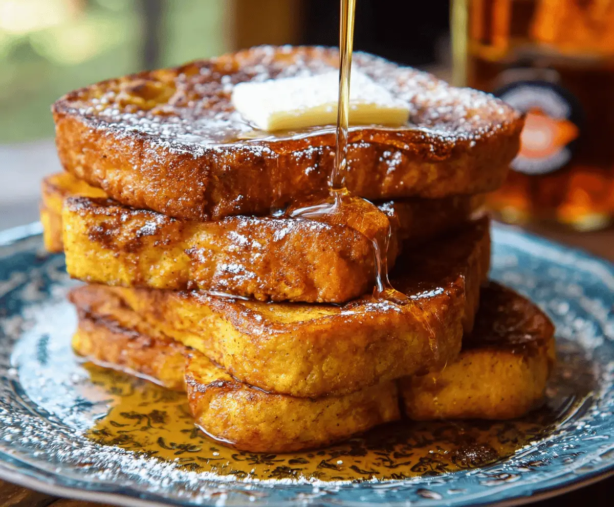 Pumpkin french toast