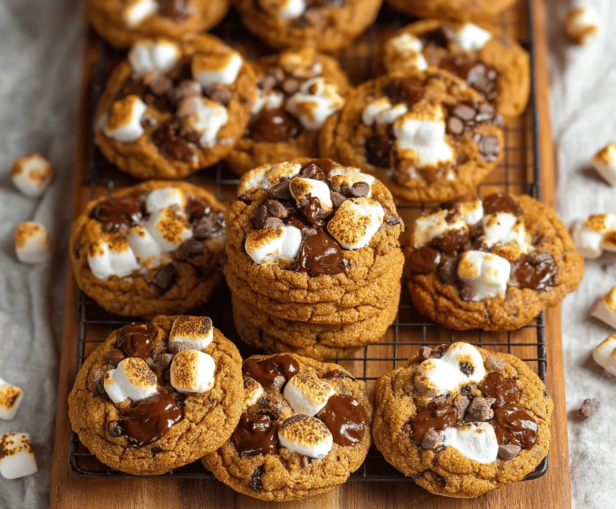 Pumpkin S'mores Cookies