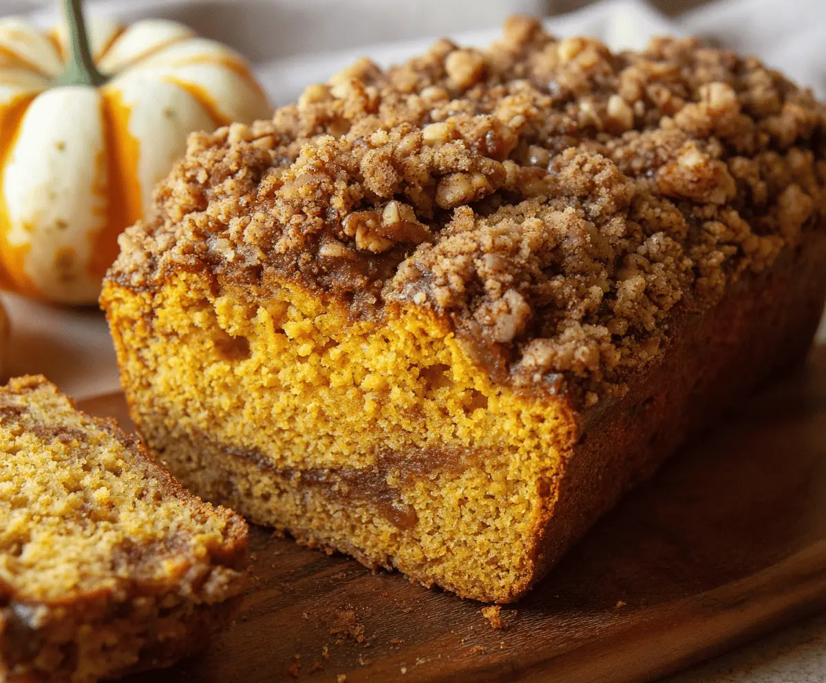 Pumpkin Streusel Bread