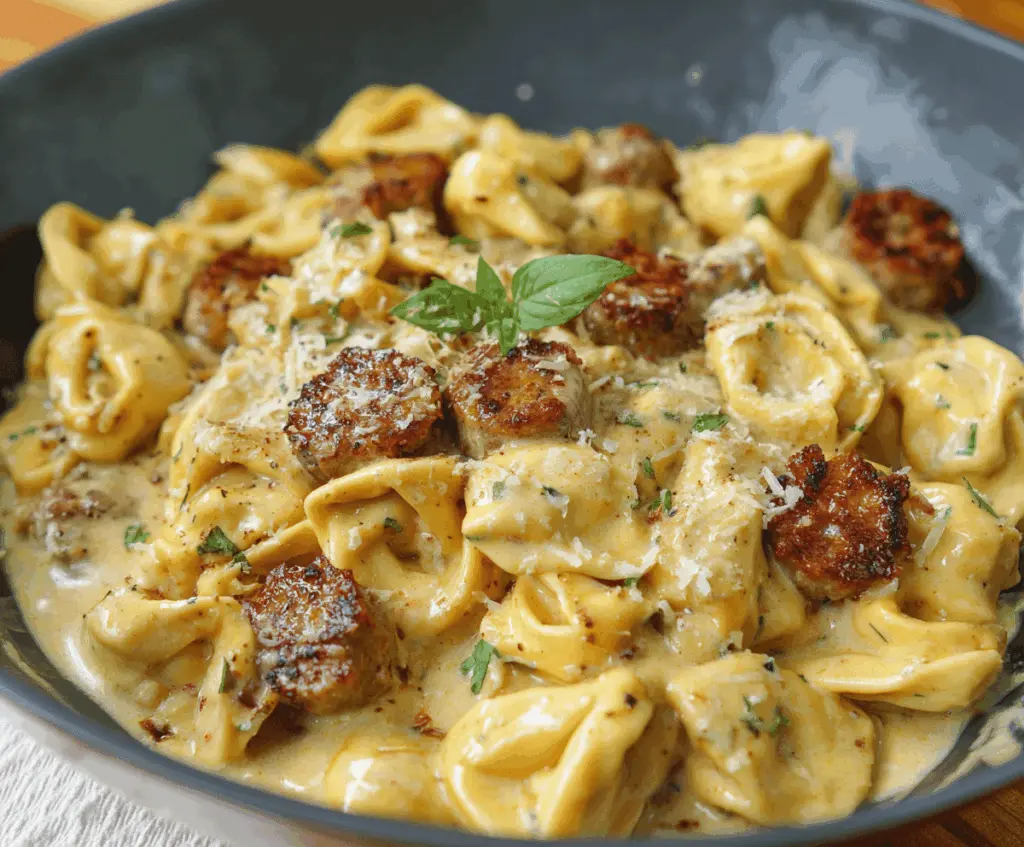 Sausage Tortellini Alfredo