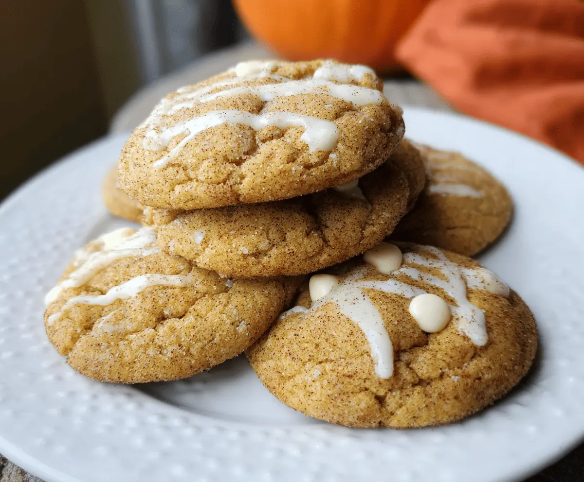 White Chocolate Pumpkin Snickerdoodles